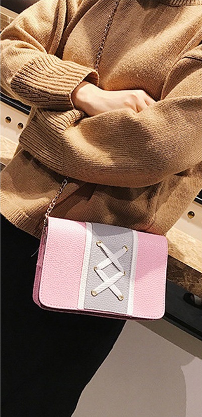 KW80285 Trendy Women Shoulder Bag Pink